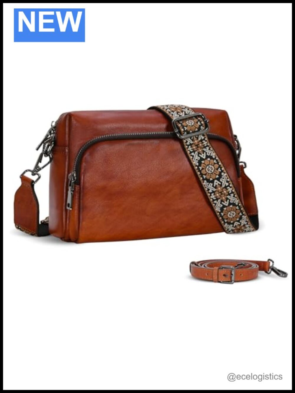 Leather Small Crossbody Purse Women Multi Pockets Shoulder Bag Set